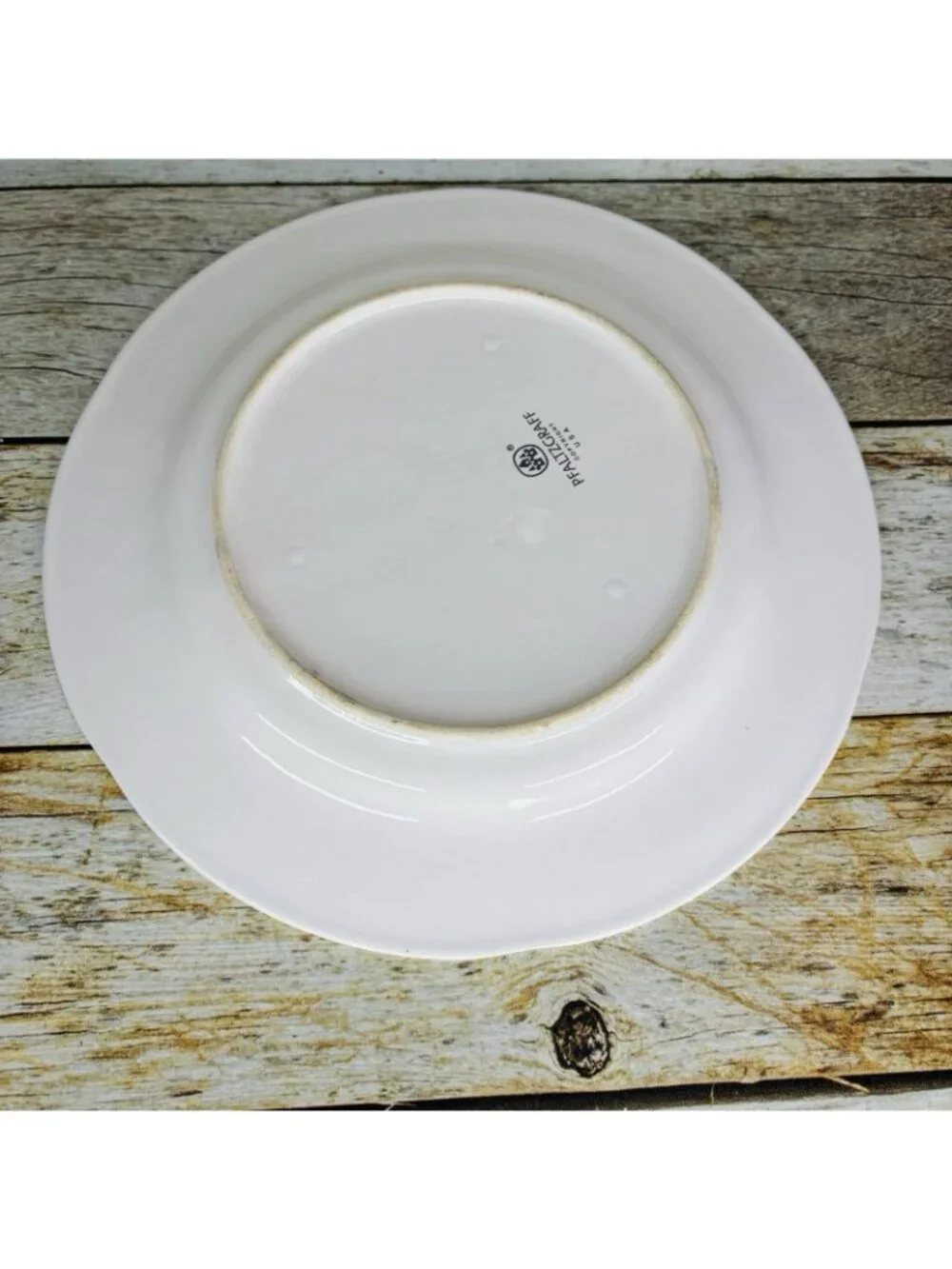 Pfaltzgraff GRAPEVINE Purple Pink Floral Stoneware Embossed Dinner Plates Set 4